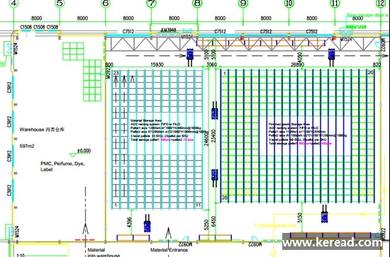 穿梭車貨架倉庫方案圖紙一